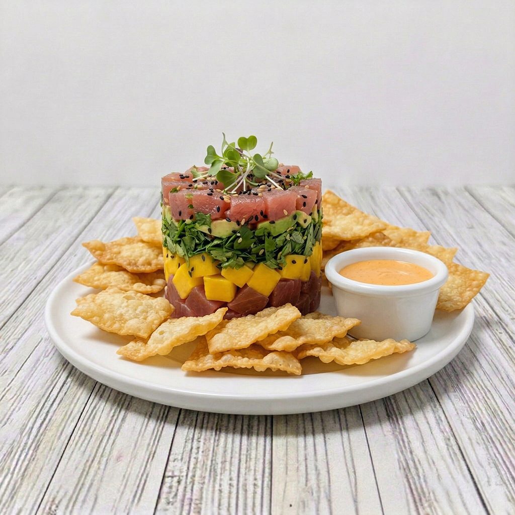 Tuna Poke Stack.