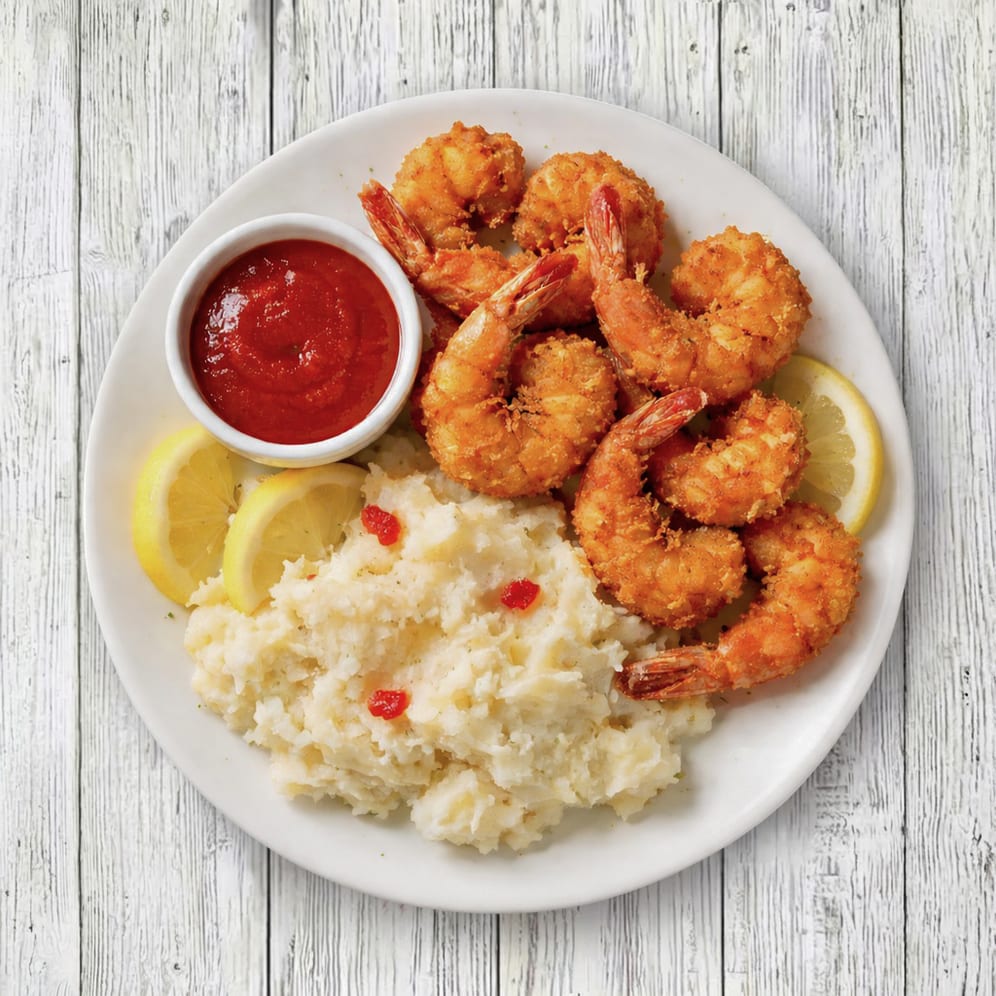 Golden Fried Shrimp.